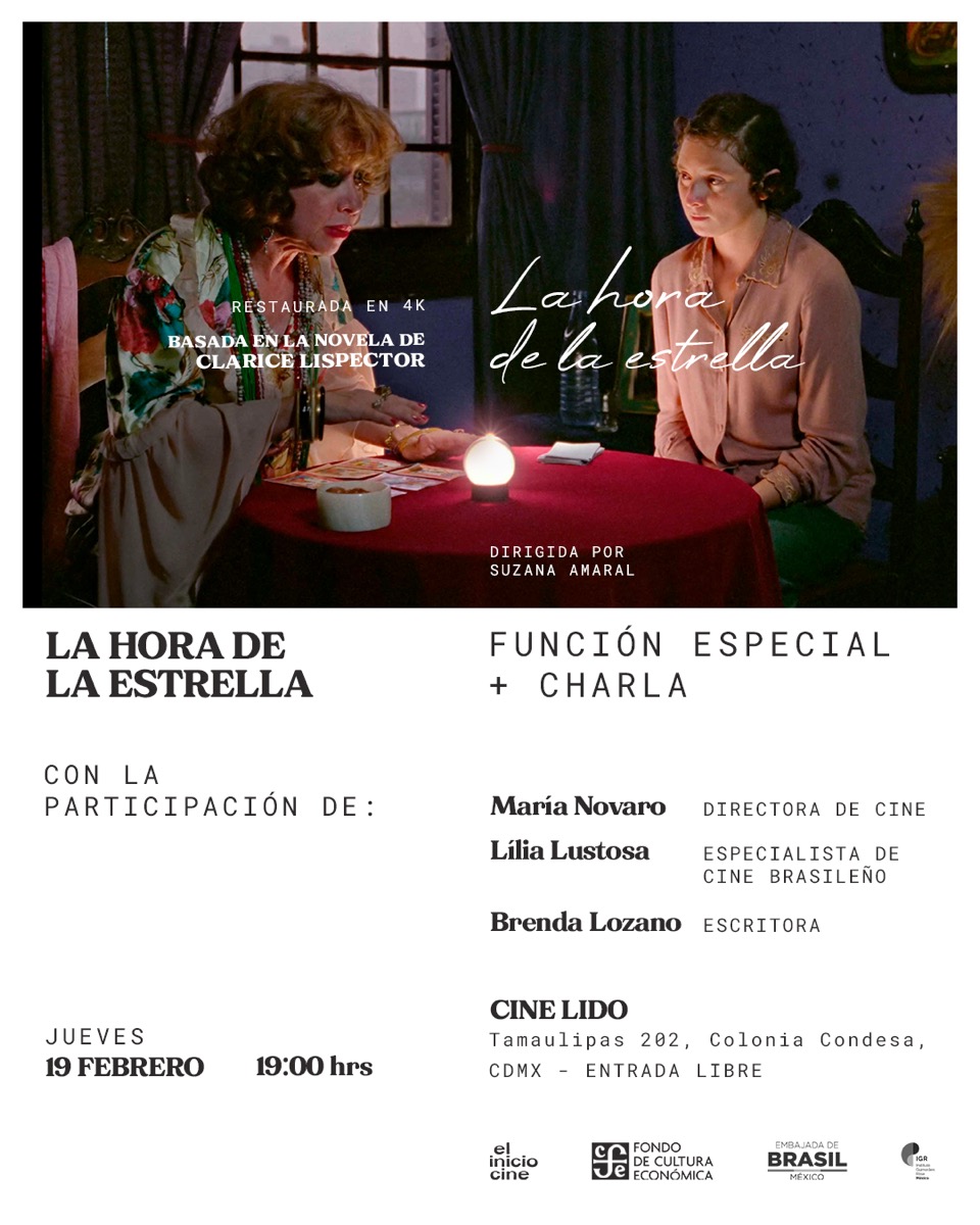 Invitación Función especial La hora de la estrella